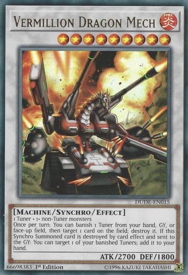 Vermillion Dragon Mech Duel Devastator Yu-Gi-Oh! card