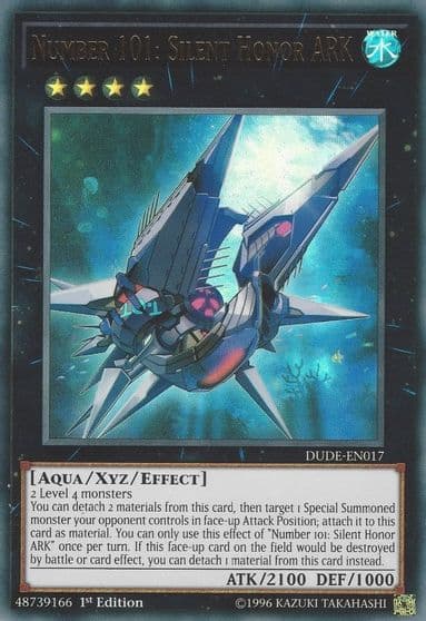 Number 101 Silent Honor ARK Duel Devastator Yu-Gi-Oh! card
