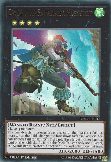 Castel the Skyblaster Musketeer Duel Devastator Yu-Gi-Oh! card