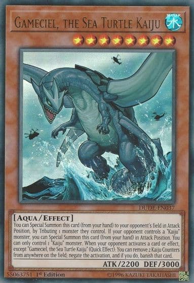 Gameciel the Sea Turtle Kaiju Duel Devastator Yu-Gi-Oh! card