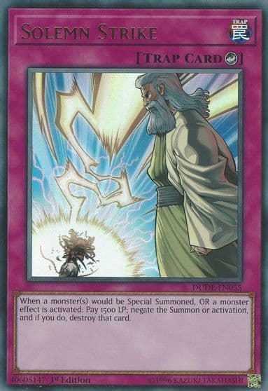 Solemn Strike Duel Devastator Yu-Gi-Oh! card