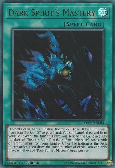 Dark Spirits Mastery Legendary Duelists: Immortal Destiny Yu-Gi-Oh! card