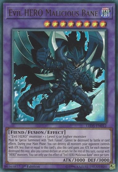Evil HERO Malicious Bane Legendary Duelists: Immortal Destiny Yu-Gi-Oh! card