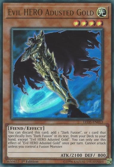 Evil HERO Adusted Gold Legendary Duelists: Immortal Destiny Yu-Gi-Oh! card
