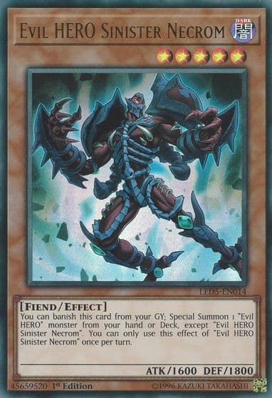 Evil HERO Sinister Necrom Legendary Duelists: Immortal Destiny Yu-Gi-Oh! card