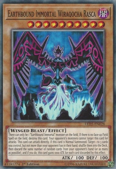Earthbound Immortal Wiraqocha Rasca Legendary Duelists: Immortal Destiny Yu-Gi-Oh! card