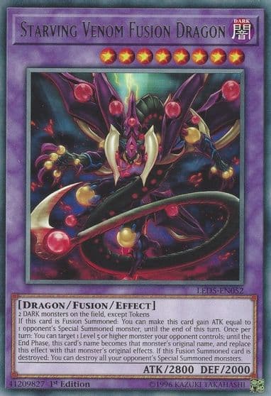 Starving Venom Fusion Dragon Legendary Duelists: Immortal Destiny Yu-Gi-Oh! card