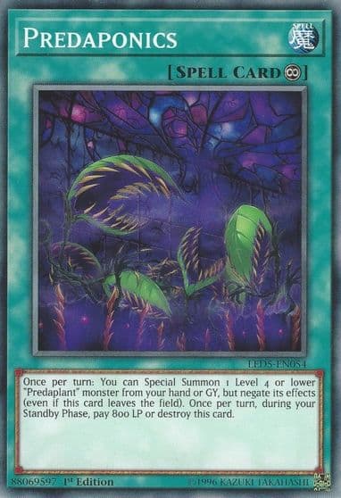 Predaponics Legendary Duelists: Immortal Destiny Yu-Gi-Oh! card