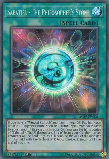 Sabatiel The Philosophers Stone Advent Calendar 2019 Yu-Gi-Oh! card