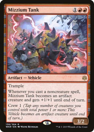 Mizzium Tank Promo Pack: Throne of Eldraine Magic card