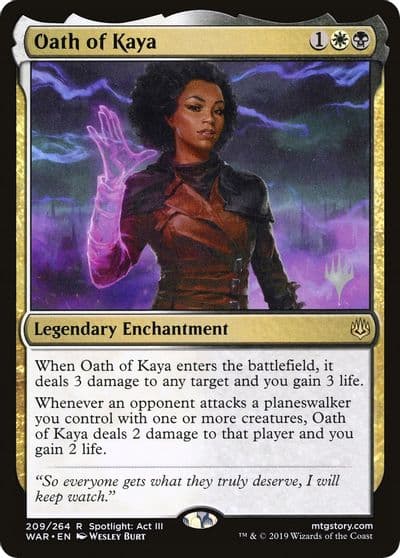 Oath of Kaya Promo Pack: Throne of Eldraine Magic card