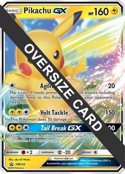 Pikachu GX - SM232 Jumbo Cards Pokemon card