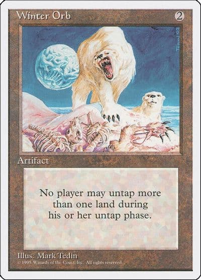 Winter Orb Fourth Edition Magic card