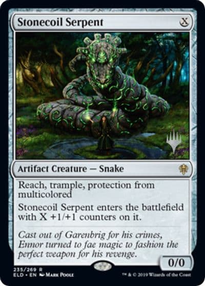 Stonecoil Serpent Promo Pack: Throne of Eldraine Magic card