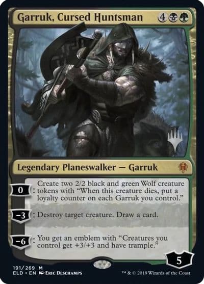 Garruk Cursed Huntsman Promo Pack: Throne of Eldraine Magic card