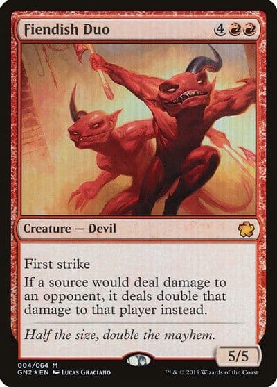 Fiendish Duo Magic Game Night 2019 Magic card