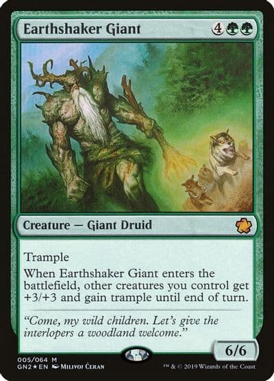 Earthshaker Giant Magic Game Night 2019 Magic card