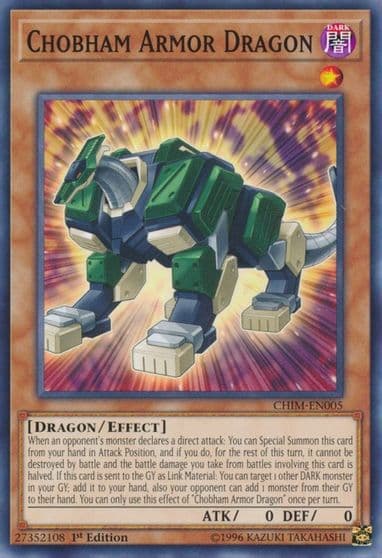 Chobham Armor Dragon Chaos Impact Yu-Gi-Oh! card