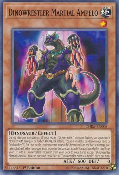 Dinowrestler Martial Ampelo Chaos Impact Yu-Gi-Oh! card