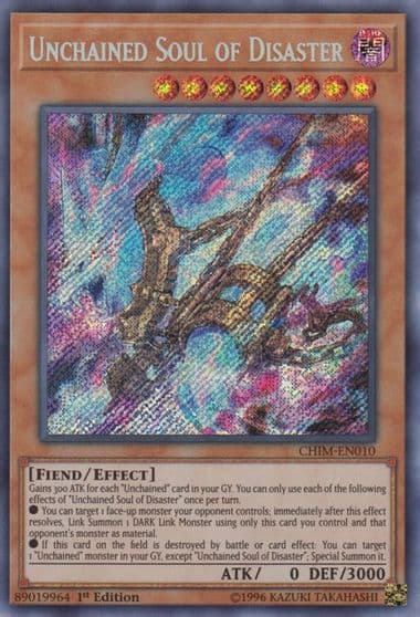 Unchained Soul of Disaster Chaos Impact Yu-Gi-Oh! card