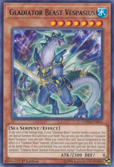 Gladiator Beast Vespasius Chaos Impact Yu-Gi-Oh! card