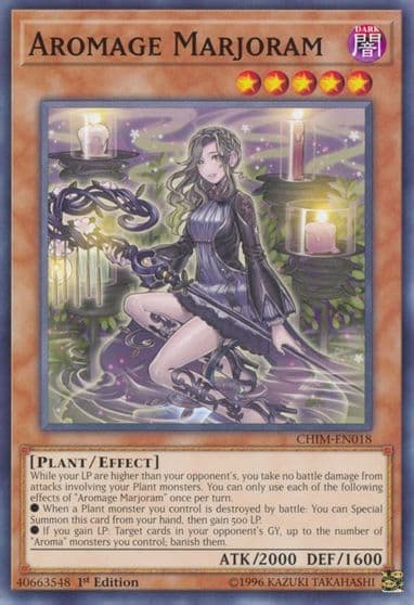 Aromage Marjoram Chaos Impact Yu-Gi-Oh! card