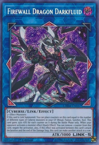 Firewall Dragon Darkfluid Chaos Impact Yu-Gi-Oh! card