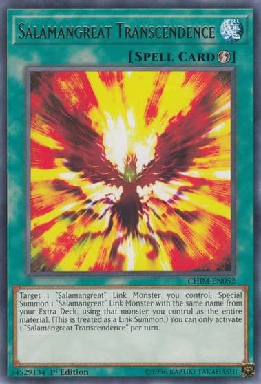Salamangreat Transcendence Chaos Impact Yu-Gi-Oh! card
