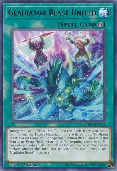 Gladiator Beast United Chaos Impact Yu-Gi-Oh! card