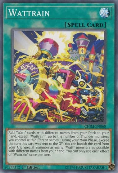 Wattrain Chaos Impact Yu-Gi-Oh! card