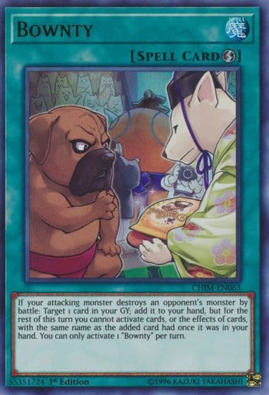 Bownty Chaos Impact Yu-Gi-Oh! card