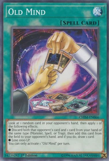 Old Mind Chaos Impact Yu-Gi-Oh! card
