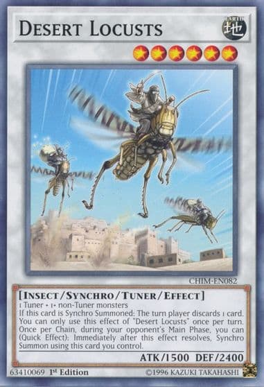 Desert Locusts Chaos Impact Yu-Gi-Oh! card