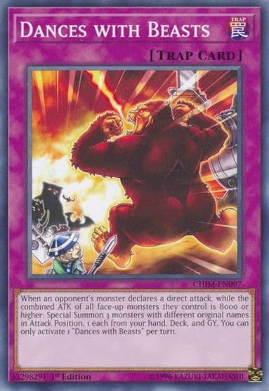 Dances with Beasts Chaos Impact Yu-Gi-Oh! card