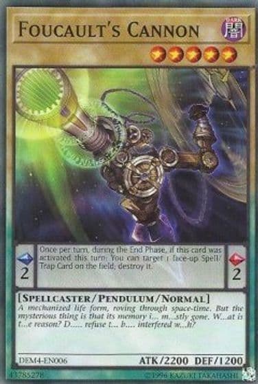 Foucaults Cannon Advanced Demo Deck Extra Pack Yu-Gi-Oh! card