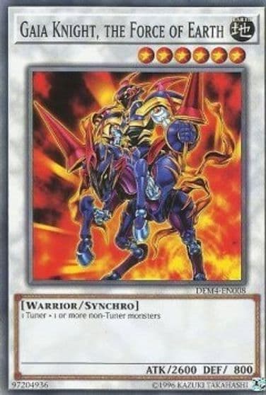 Gaia Knight the Force of Earth Advanced Demo Deck Extra Pack Yu-Gi-Oh! card