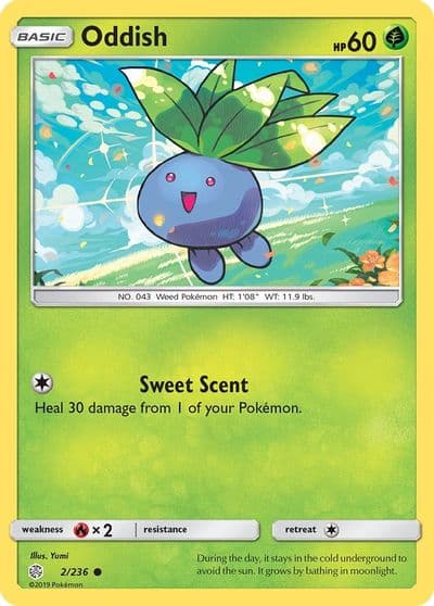 Oddish SM - Cosmic Eclipse Pokemon card