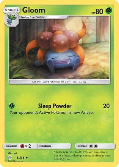 Gloom SM - Cosmic Eclipse Pokemon card