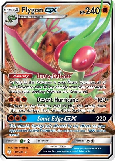 Flygon GX SM - Cosmic Eclipse Pokemon card