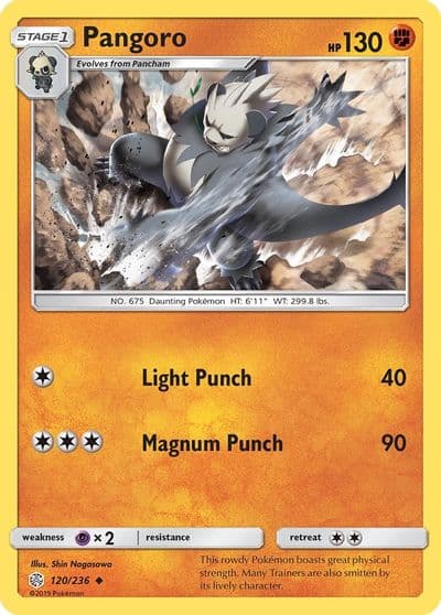 Pangoro SM - Cosmic Eclipse Pokemon card