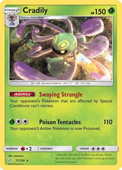 Cradily SM - Cosmic Eclipse Pokemon card