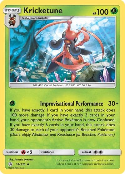 Kricketune SM - Cosmic Eclipse Pokemon card