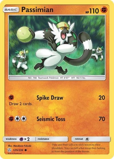 Passimian SM - Cosmic Eclipse Pokemon card