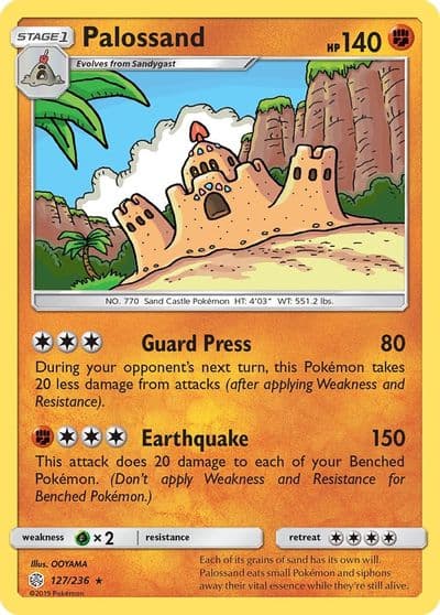 Palossand SM - Cosmic Eclipse Pokemon card