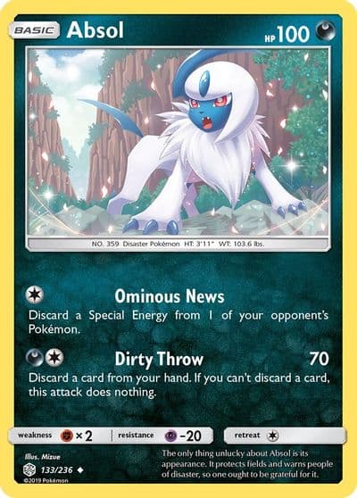 Absol SM - Cosmic Eclipse Pokemon card