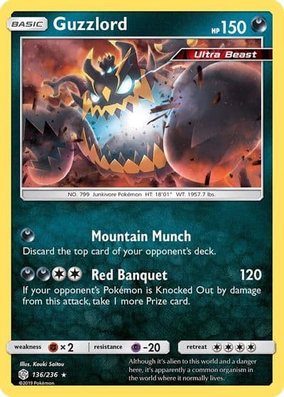 Guzzlord SM - Cosmic Eclipse Pokemon card