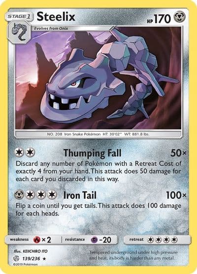 Steelix SM - Cosmic Eclipse Pokemon card