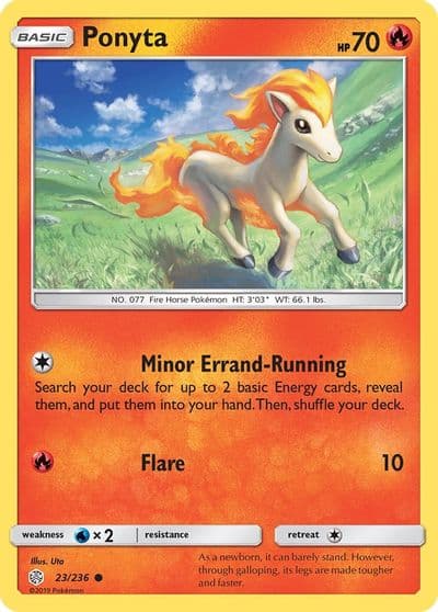 Ponyta SM - Cosmic Eclipse Pokemon card