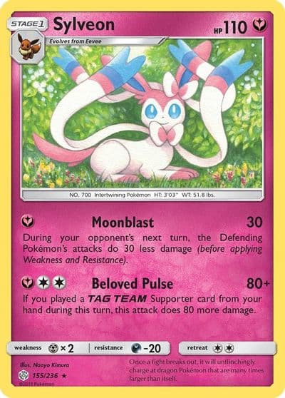 Sylveon SM - Cosmic Eclipse Pokemon card