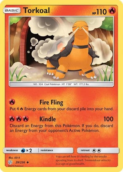Torkoal SM - Cosmic Eclipse Pokemon card